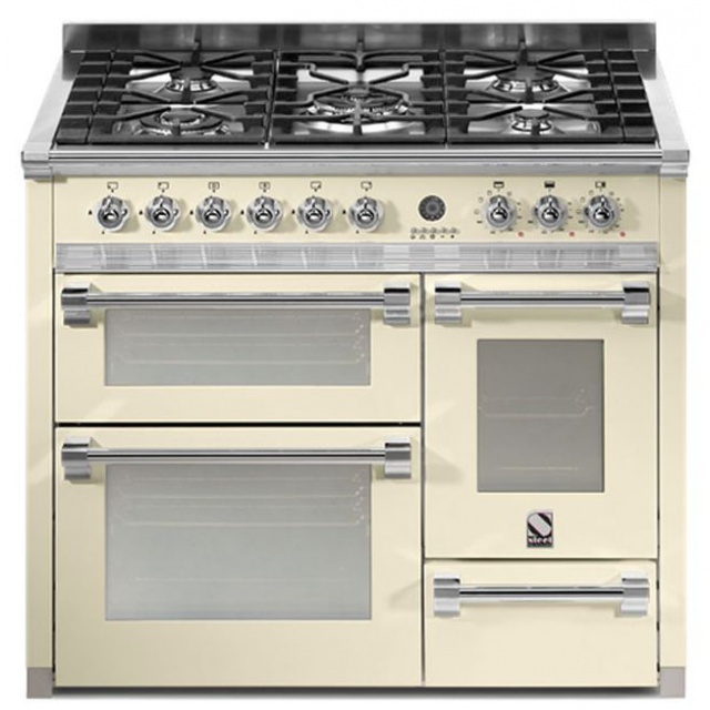 Aragaz Lofra RBI66MFT/CI, 60x60 cm, gaz, 4 arzatoare, grill, aprindere electronica, timer, crem
