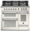 Aragaz Steel Ascot A10FFF, 100X60cm, 6 arzatoare, 3 cuptoare, timer, aprindere electronica, crem inchis