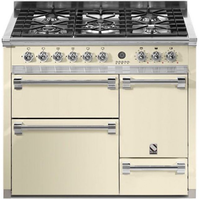 Aragaz Lofra RBI66MFT/CI, 60x60 cm, gaz, 4 arzatoare, grill, aprindere electronica, timer, crem