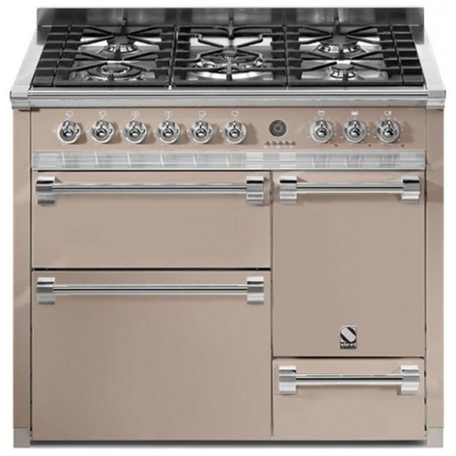 Aragaz Lofra RBI66MFT/CI, 60x60 cm, gaz, 4 arzatoare, grill, aprindere electronica, timer, crem