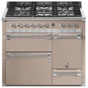 Aragaz Steel Ascot A10FFF-D, 100X60cm, 6 arzatoare, 3 cuptoare, timer, aprindere electronica, usa solida, gri nisip