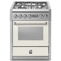 Aragaz Steel Genesi, 70X60cm, 4 arzatoare, cuptor electric multifunctional, timer, aprindere electronica, crem inchis