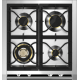Aragaz Lofra RBI66MFT/CI, 60x60 cm, gaz, 4 arzatoare, grill, aprindere electronica, timer, crem