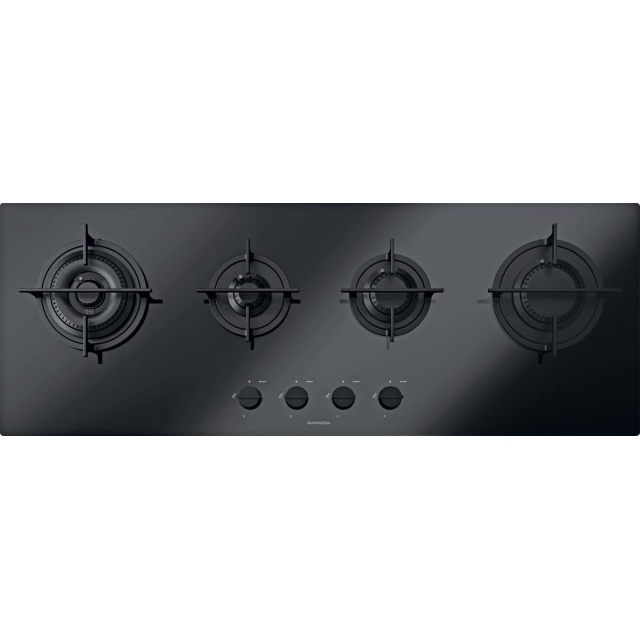Plita incorporabila Barazza Mood, 110 cm, plita gaz, 4 arzatoare, sistem siguranta Stop-Gaz, inox