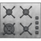 Plita incorporabila Barazza Mood, 65 cm, plita gaz, 4 arzatoare, sistem siguranta Stop-Gaz, inox