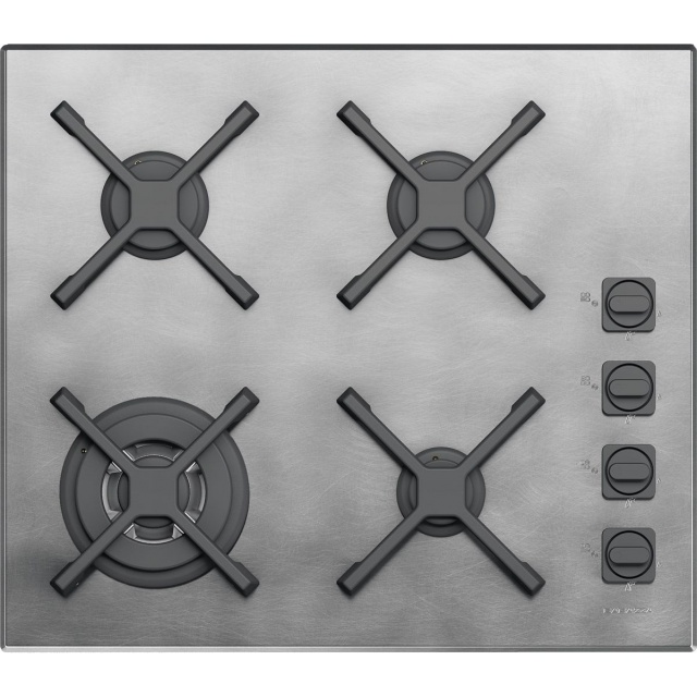 Plita incorporabila Barazza Mood, 65 cm, plita gaz, 4 arzatoare, sistem siguranta Stop-Gaz, inox