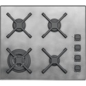 Plita incorporabila Barazza Unique, 60 cm, plita gaz, 4 arzatoare, sistem siguranta Stop-Gaz, inox