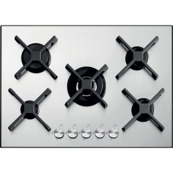 Aragaz Tecnogas P1X66M4VC, 60 cm, gaz, 4 arzatoare, grill, otel inoxidabil