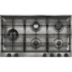 Aragaz Tecnogas P1X66M4VC, 60 cm, gaz, 4 arzatoare, grill, otel inoxidabil