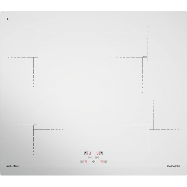 Plita incorporabila Barazza Green 60 cm, plita inductie, 4 zone gatit, aprindere electronica, sticla neagra