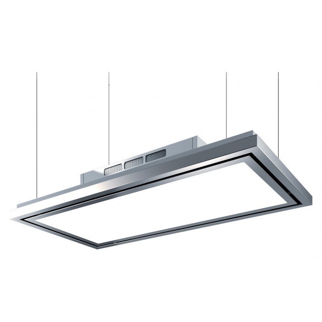 Hota de tavan Baraldi Flexia free 01FLEFR090WH90, 90 cm, 900 m3/h, inox / alb