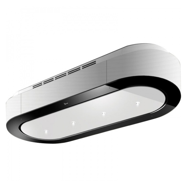 Hota design Baraldi Surf 01SUR090BL70, 90 cm, 700 m3/h, sticla neagra