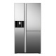 Side by Side Hitachi R-M700VAGRU9X(DIA), Clasa A++, 633 Litri, 179 cm inaltime, compresor inverter, sticla diamant