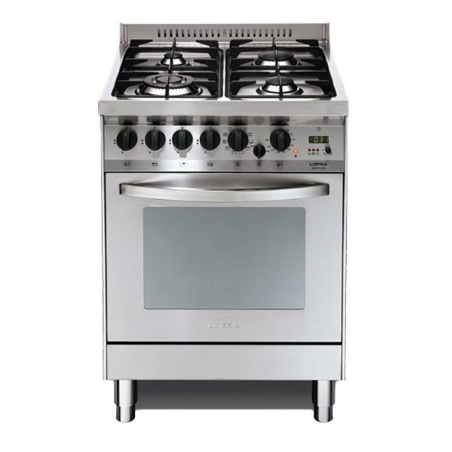 Aragaz Lofra Rainbow PL66MFT/C, gaz, 60x60cm, 4 arzatoare, grill electric, timer, aprindere electronica, inox