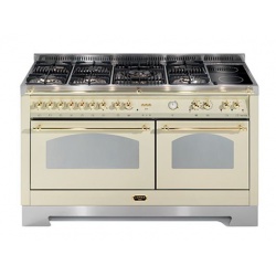 Aragaz Lofra RBI66MFT/CI, 60x60 cm, gaz, 4 arzatoare, grill, aprindere electronica, timer, crem