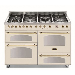 Aragaz Lofra Special120 PBI126SMFE+MF/2CI, gaz, 120X60cm, 7 arzatoare, 3 cuptoare, grill electric, timer, crem
