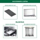 Aragaz Lofra Dolcevita120 RBP126SMFET+MF/2AEO, 120x60cm, 7 arzatoare, 3 cuptoare, grill electric, timer, alb