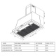 Hota decorativa Lofra Dolcevita 90 , 90 cm, 1 motor, 4 viteze, 800 m3/h, inox