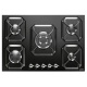 Aragaz Tecnogas P1X66M4VC, 60 cm, gaz, 4 arzatoare, grill, otel inoxidabil
