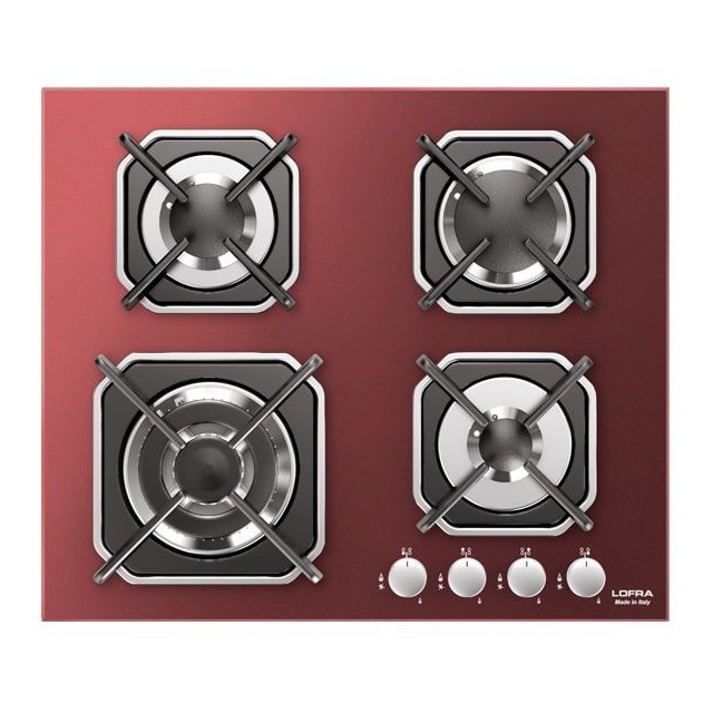 Aragaz Tecnogas P1X66M4VC, 60 cm, gaz, 4 arzatoare, grill, otel inoxidabil