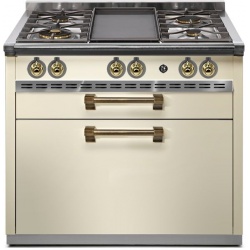 Aragaz Lofra RBI66MFT/CI, 60x60 cm, gaz, 4 arzatoare, grill, aprindere electronica, timer, crem