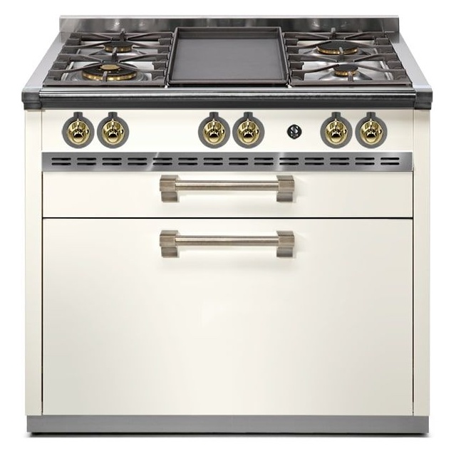 Aragaz Lofra RBI66MFT/CI, 60x60 cm, gaz, 4 arzatoare, grill, aprindere electronica, timer, crem