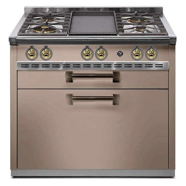 Aragaz Lofra RBI66MFT/CI, 60x60 cm, gaz, 4 arzatoare, grill, aprindere electronica, timer, crem