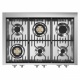 Plita profesionala cu spatii depozitare Steel Ascot A9C, 90X65 cm, 6 arzatoare, 2 sertare, aprindere electronica, inox