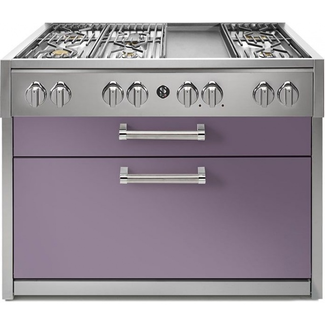 Plita profesionala cu spatii depozitare Steel Genesi G12C 120x65 cm, 6 arzatoare, 2 sertare, aprindere electronica, inox