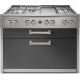 Plita profesionala cu spatii depozitare Steel Genesi G12C 120x65 cm, 6 arzatoare, 2 sertare, aprindere electronica, mov