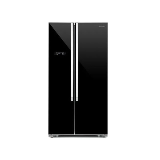 Side by Side Luxus LUX-SBSFF2-69, Clasa A++, 521L, No Frost, control digital, sticla neagra