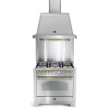 Set Aragaz Lofra Dolcevita RSG96MFT/CI, 90x60cm, gaz, 5 arzatoare + Splash Back 90+Hota Dolcevita 90, inox