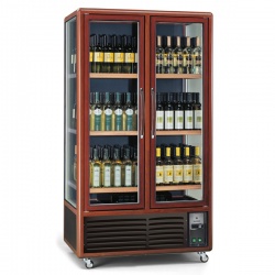Vitrina de vinuri Tecfrigo ENOTEC 680 1TV/P,capacitate 680 l, temperatura +5/+18°C, maro