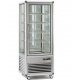 Vitrina frigorifica de cofetarie Tecfrigo Snelle 505 BTV BIS, capacitate 500 l, temperatura +5/-18°C, argintiu
