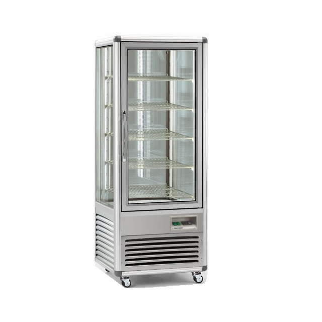 Vitrina frigorifica de cofetarie Tecfrigo Snelle 505 BTV BIS, capacitate 500 l, temperatura +5/-18°C, argintiu