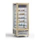 Vitrina frigorifica de cofetarie Tecfrigo Snelle 550 BTV, capacitate 550 l, temperatura -10/-21°C, auriu/argintiu