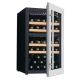 Vitrina vinuri Tecfrigo Sommelier 40 Plus, capacitate 111 l, 2 zone temperatura +12+20 /+5/+12 , negru