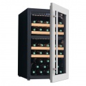 Vitrina vinuri Tecfrigo Sommelier 40 Plus, capacitate 111 l, 2 zone temperatura +12+20 /+5/+12 , negru