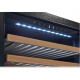 Vitrina vinuri Tecfrigo Sommelier 40 Plus, capacitate 111 l, 2 zone temperatura +12+20 /+5/+12 , negru