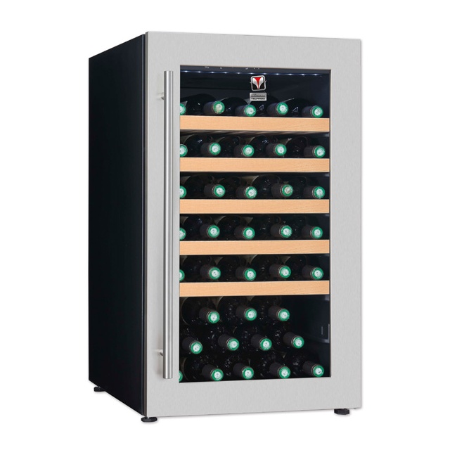 Vitrina vinuri Tecfrigo Sommelier 40/1 Plus, capacitate 120 l, temperatura +5/+20, negru