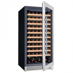 Vitrina vinuri Tecfrigo Sommelier 351 Plus, capacitate 280 l, temperatura +5/+20, negru
