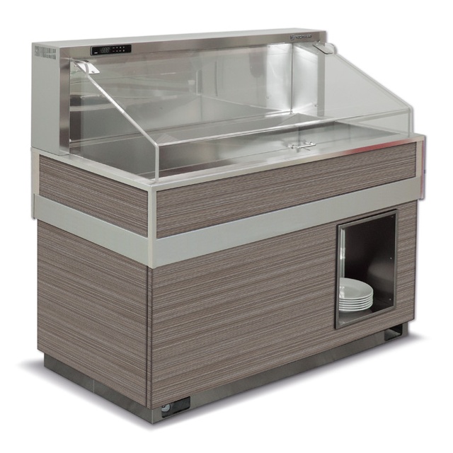 Vitrina frigorifica rece FUTURA BAHIA 6, temperatura -2/0C, lemn pin