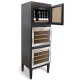 Vitrina vinuri Tecfrigo VINITY 3 V, 150 l, 54 sticle, temperatura +5/+20 °C, negru/argintiu