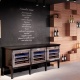 Vitrina vinuri verticala Tecfrigo VINITY 3 O, 150 l, 54 sticle, temperatura +5/+20 °C, negru/argintiu