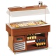 Vitrina frigorifica calda Tecfrigo ISOLA 4 M cu rafturi depozitare, temperatura +4 / +10C, maro Vitrina frigorifica calda Tecfrigo ISOLA 4 M cu rafturi depozitare, temperatura +4 / +10C, maro