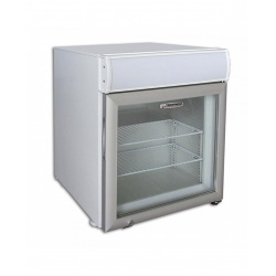 Mini vitrina frigorifica Tecfrigo PUNTOGEL 50 Spot, cu caseta luminoasa, capacitate 50 L, temperatura -18º C, alb