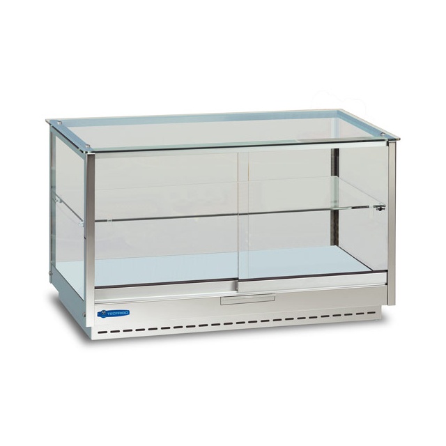 Vitrina calda Tecfrigo LINUS 1042 DRY, capacitate 120 L, temperatura +30/+65º C, argintiu