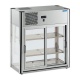 Vitrina frigorifica Tecfrigo LINUS 100, capacitate 100 l, temperatura +4/+10º C, argintiu