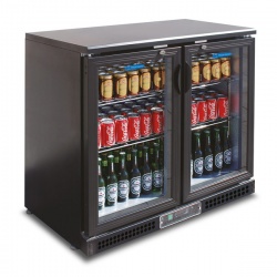 Vitrina frigorifica bauturi Tecfrigo PUB 250, capacitate 254 l, temperatura +2/+8º C, negru