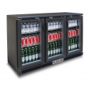 Vitrina frigorifica orizontala pentru bauturi Tecfrigo PUB 315, capacitate 383 l, temperatura +2/+8º C, negru
